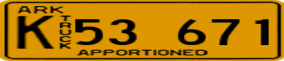 Trailer License Plate